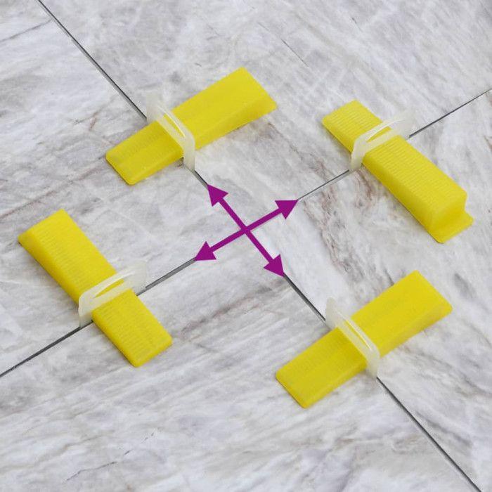Tile Leveling Clips 250 Pcs 1.5 Mm