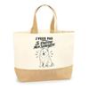 Bag I Can't I Prefer My Samoyed I Can't Minimalist | Cotton Tote Bag with Jute Bottom 18 L 48 × 37 × 13 Cm | Market