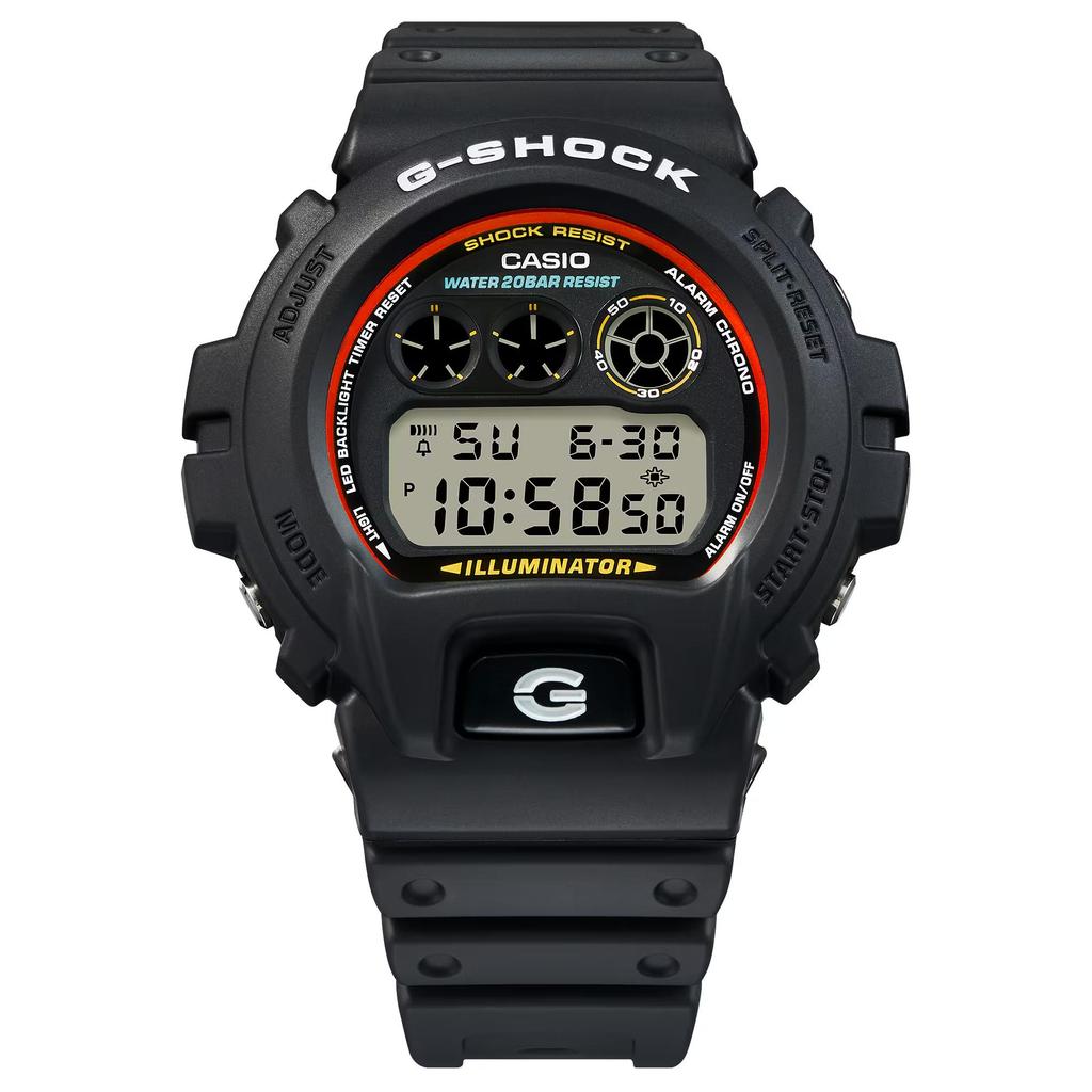 CASIO DIGITAL Quartz Movement Resin Strap Watch Unisex Gray Dial DW-6900RL-1PR