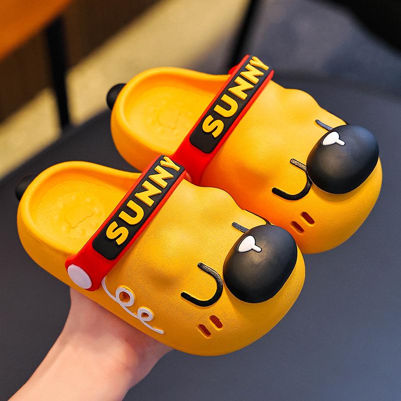 

Flip-flops - Men s and Women s Children s Anti-slip Soft-soled Breathable Cute Hole-Style Shoes 24-25 жёлтый