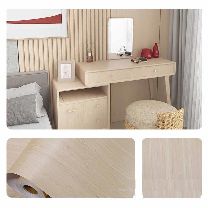 Wood Grain Self-Adhesive Film Waterproof Vinyl Wrap Furniture Renovation Home Decor Cabinets Wardrobes Tables Makeovers