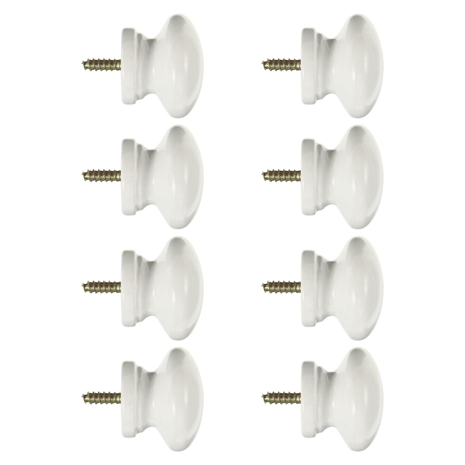 

8 Pcs Knob Pull Drawer Pulls Kitchen Handles Brown Knobs Boho Cabinet White белый