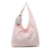 Crossbody Japanese and Korean lazy wind washed canvas bag large capacity crossbody bag literary and artistic youth solid color men's and women's comm