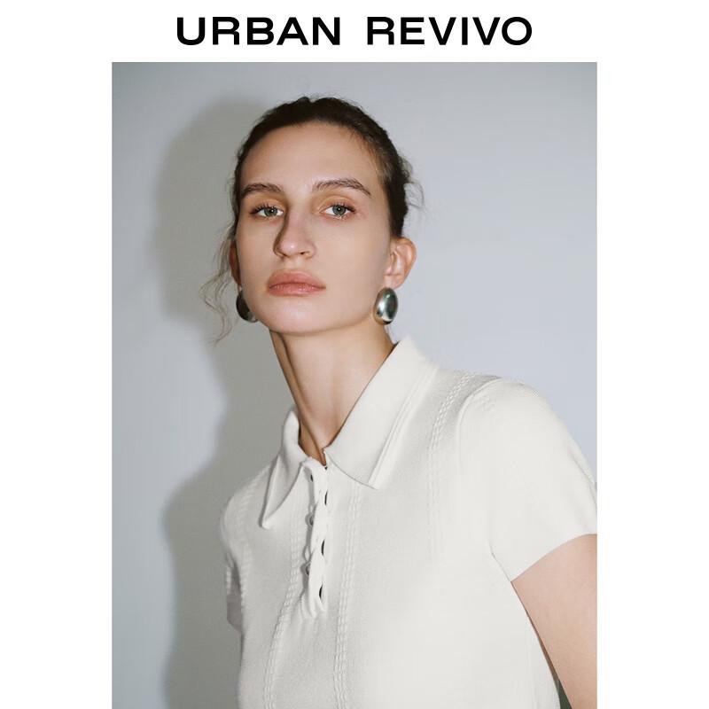 UR Women's Academy Style Button Placket Short Sleeve Knit Top