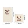 50PCS Heart Shape Cloth Garment Labels Cartoon Pattern Handmade With Love Clothing Tags Woven Knitted Supplies Sewing Accessory