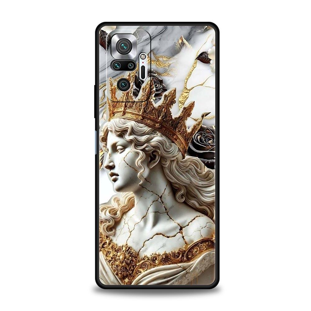 

Fashion Ancient Greek Statues Phone Case Cover for Redmi 14C 10C Note 15 14 13 12 10 11 K40 Pro Plus Shockproof Soft TPU Shell Note 11 Pro
