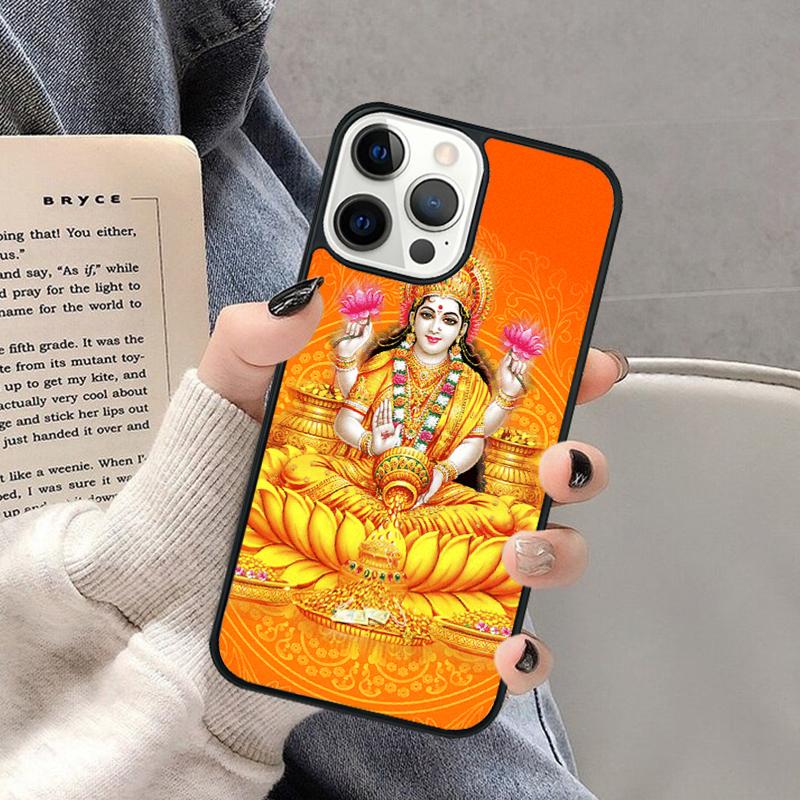 Lakshmi Hindu Goddess Phone Case for iPhone 17 Air 16 16e 15 Plus for Apple 13 11 12 14 Pro Max Cover coque Shell