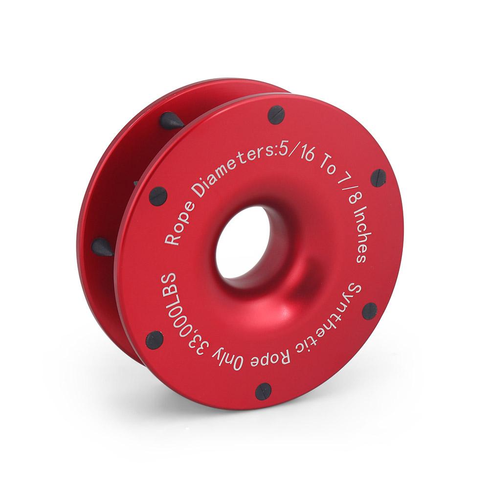 Upgrade High Load Capacity Recovery Ring Set Rope Retention Pulley (RRP) for Use with Synthetic Rope and Soft Shackle