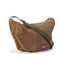 [Barcos] Suede and Cowhide Leather Shoulder BagTravel Bag - Taupe for Fun Outings