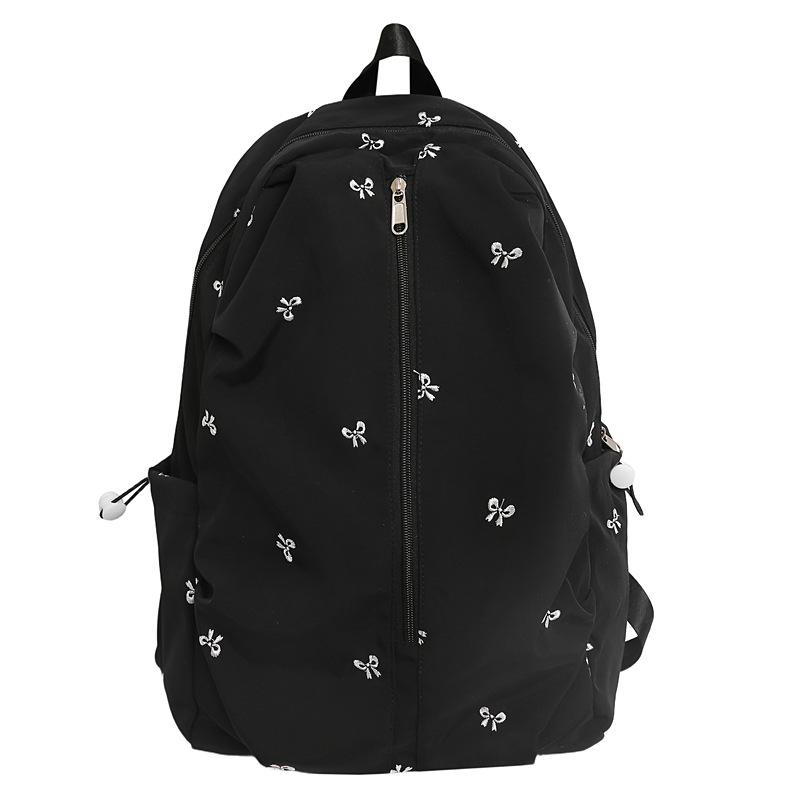 Schoolbag College Style Backpack Women's Large Capacity Simple Versatile Lightweight Backpack High Value Student School Bag
