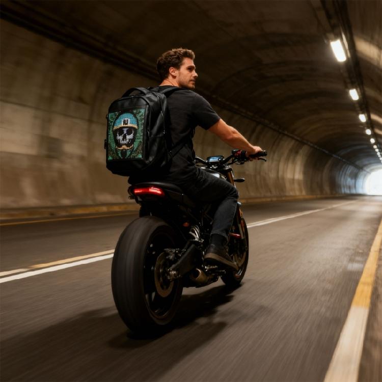 Led Backpacks Multifunctional Laptop Backpacks Motorcycle Backpacks with Led Display Fashion DIY Backpacks for Daily