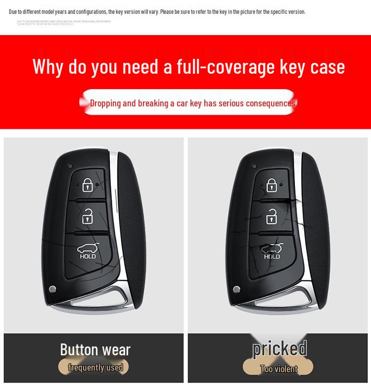 Compatible Key Cover for Hyundai Santa Fe IX45 Ge Yue Ge Rui