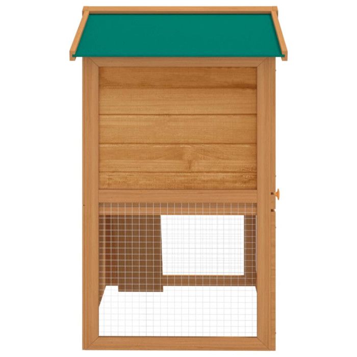 VidaXL Clapier d'extérieur Enclos pour petits animaux 3 portes Bois
