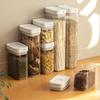 Plastic Sealed Jar Transparent Leakproof Moisture-Proof Kitchen Organizer Storage Box For Pasta Grain Snack Food Seasonings