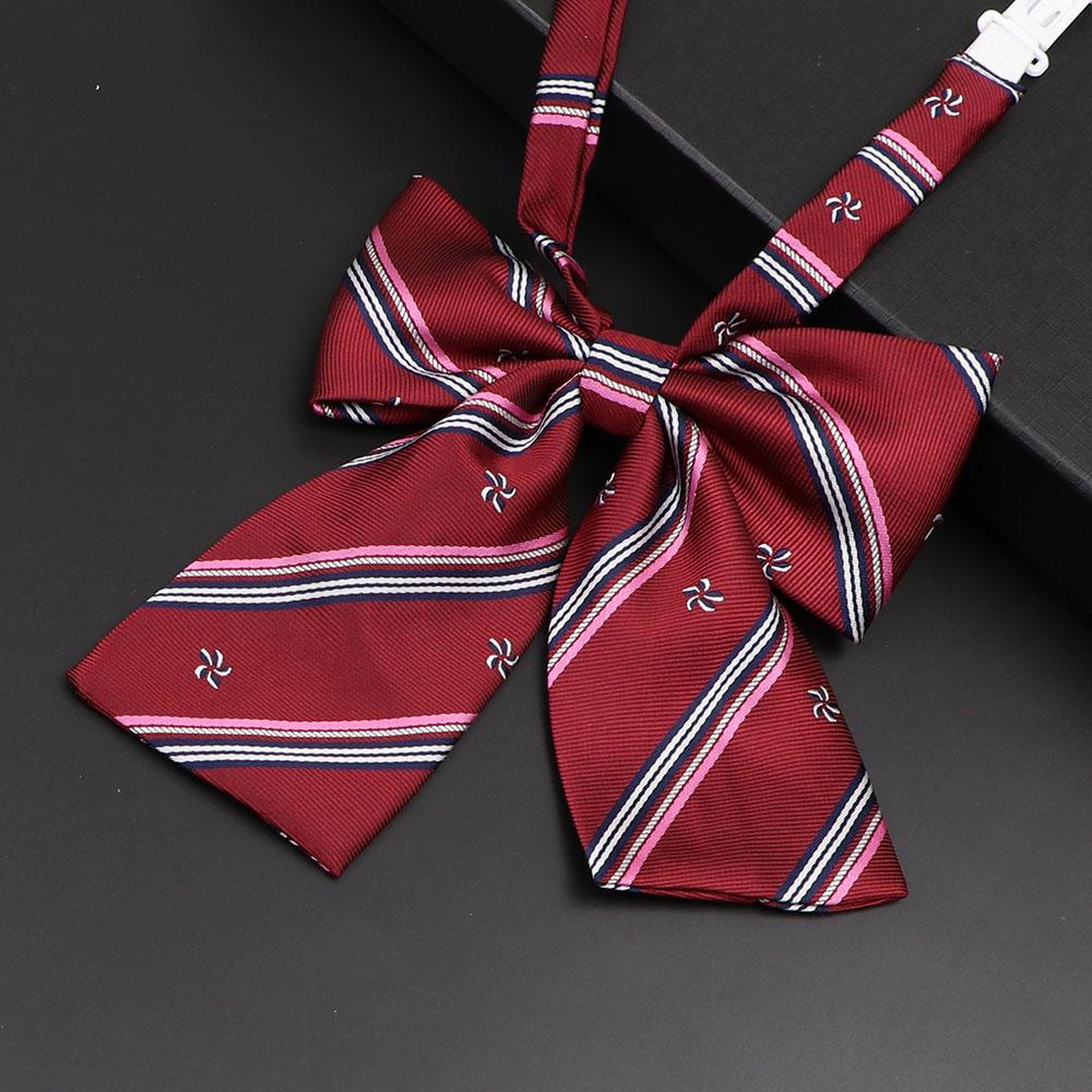 

New Arrival Girl/Boy Summer School Formal Uniform Tie Set Colorful Stripe Plaid British Ties For Student Children Bowtie Necktie