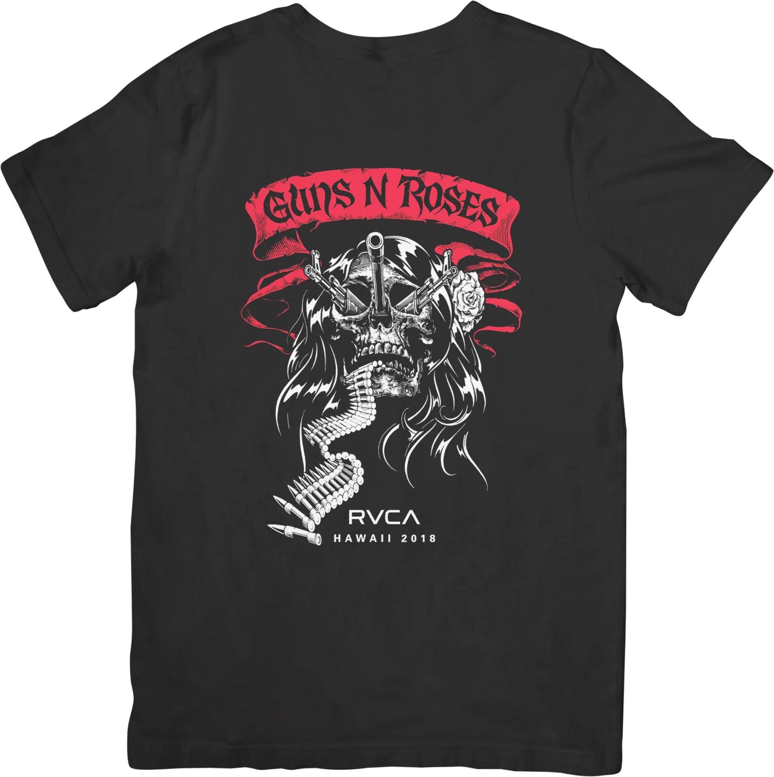 

Музыка Guns n Roses Унисекс Футболка из качественного хлопка Черная 2XL