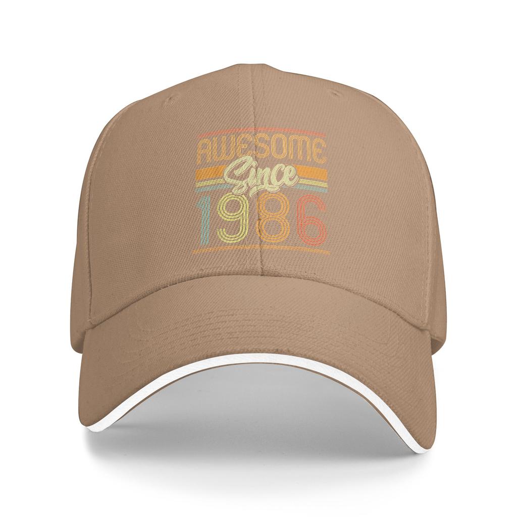 Awesome Since 1986 40th Birthday 40 Years Old Bday Casual Baseball Cap Summer Trucker Hat Adjustable Kpop Rock Hip Hop Hats Men