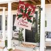 Christmas Garden Flag Merry Christmas Decoration for Home 2025 Navidad Natal Xmas Ornament Outdoor Yard Banner New Year Supplies