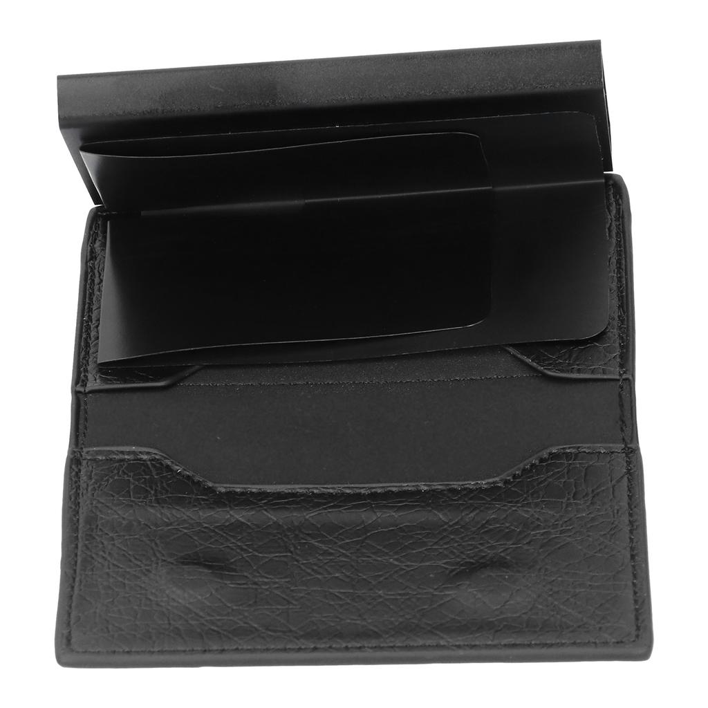 Men Business Name Card Holder Fashion Aluminium Alloy Card Box Zipper Coin Purse