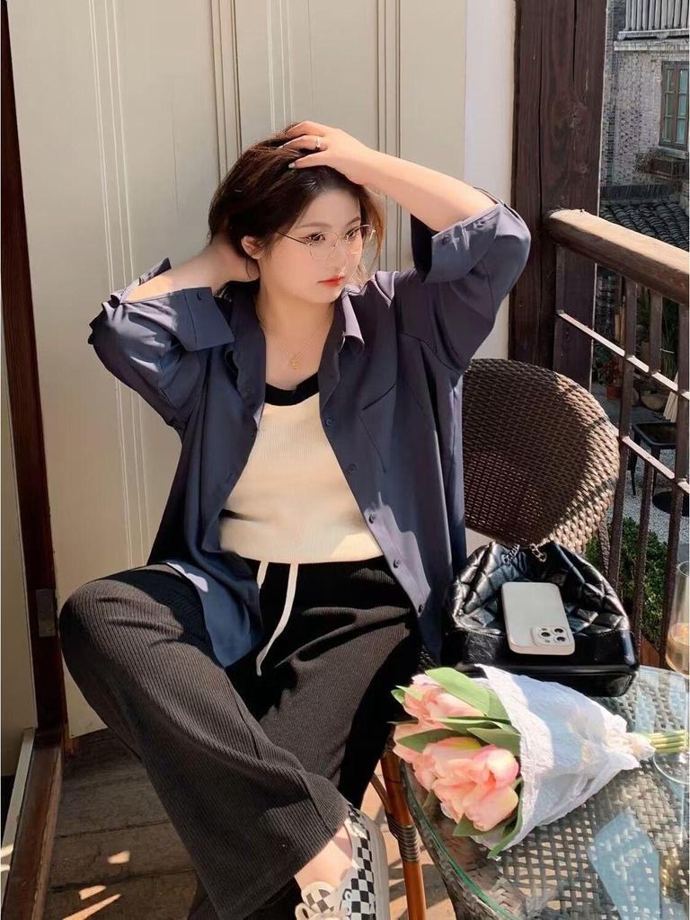 Plus Size Camisole Top: Women's Loose Sleeveless Inner Layer, Tummy-Slimming Base, Versatile for Spring/Autumn (80-200 Jin).