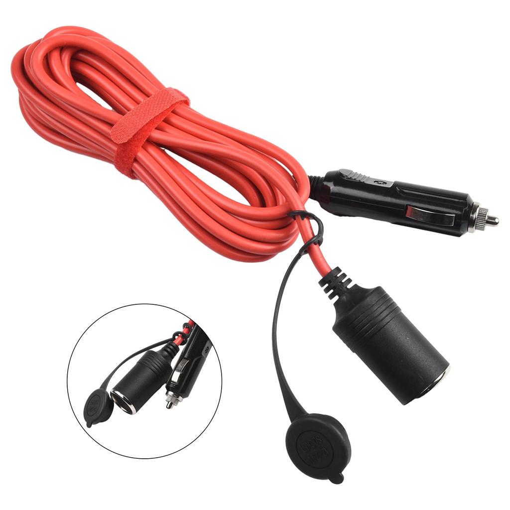 1PCS 12V Car Extension Adapter 3.6m Cable Male Female Plug Socket