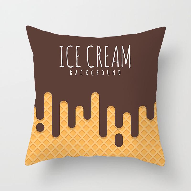 Sofa Pillow Cover, Cushion Cover, Nordic Home Textile Fabrics, Simple Golden Digital Printing