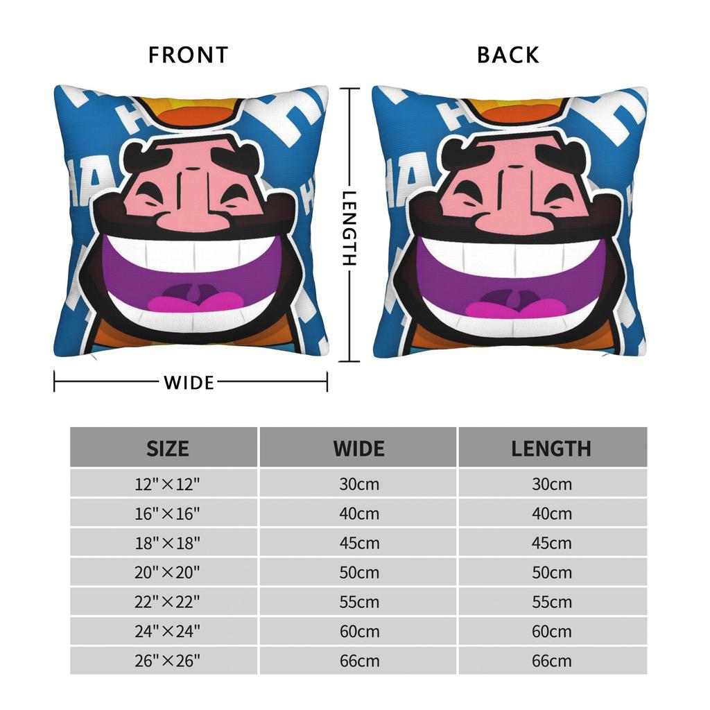Clashes Game Royaleds Pillowcase Printing Polyester Cushion Cover Decoration Pillow Case Cover Sofa Zippered 40X40Cm