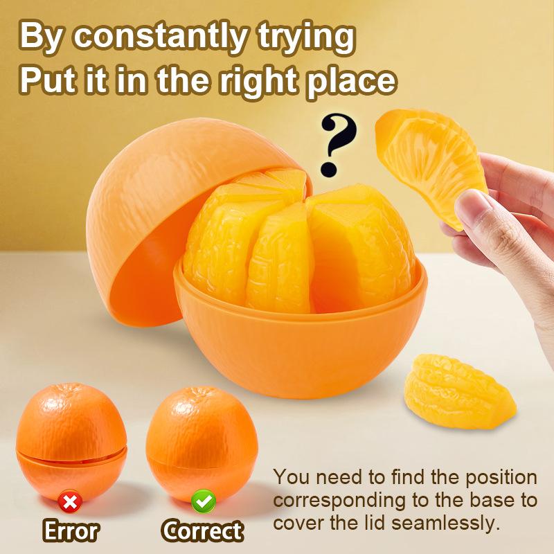 Neues 3D-Puzzle Seeigel Orange Knoblauch Montage Spielzeug Logisches Denken Praktische Gehirnleistung Puzzle Montage Kinder Puzzle Spielzeug
