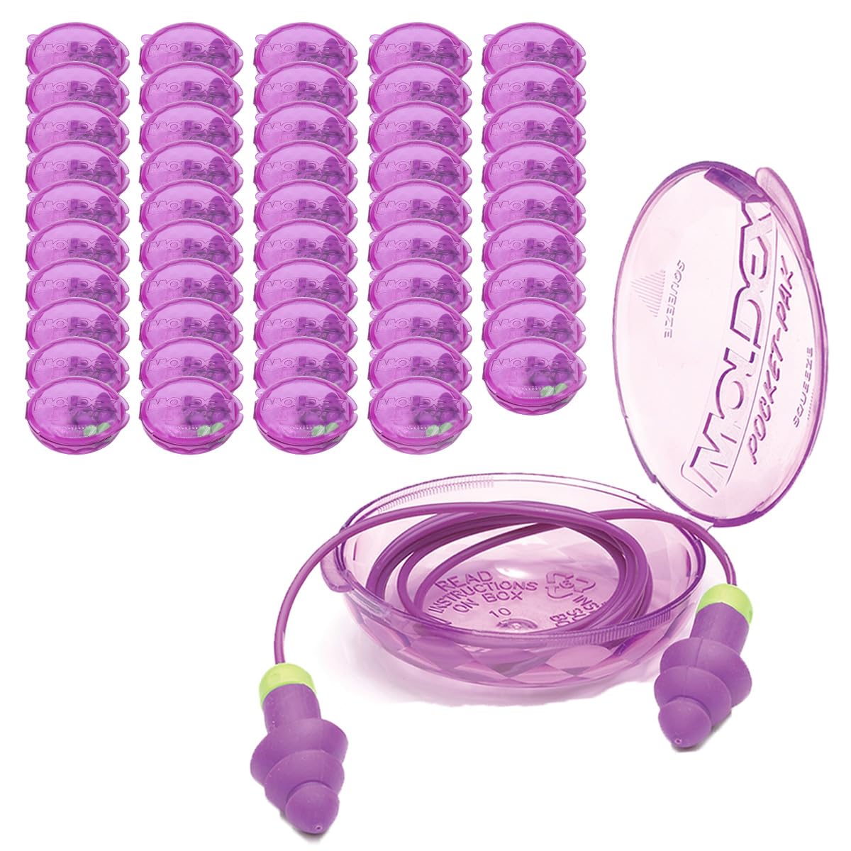 

MOLDEX Rockets 6405 Approximately 50 Sleep Snoring with Case Earplugs, Pairs, Corded, Sound-Blocking, Aid, Reducing, Reusable, Washable,