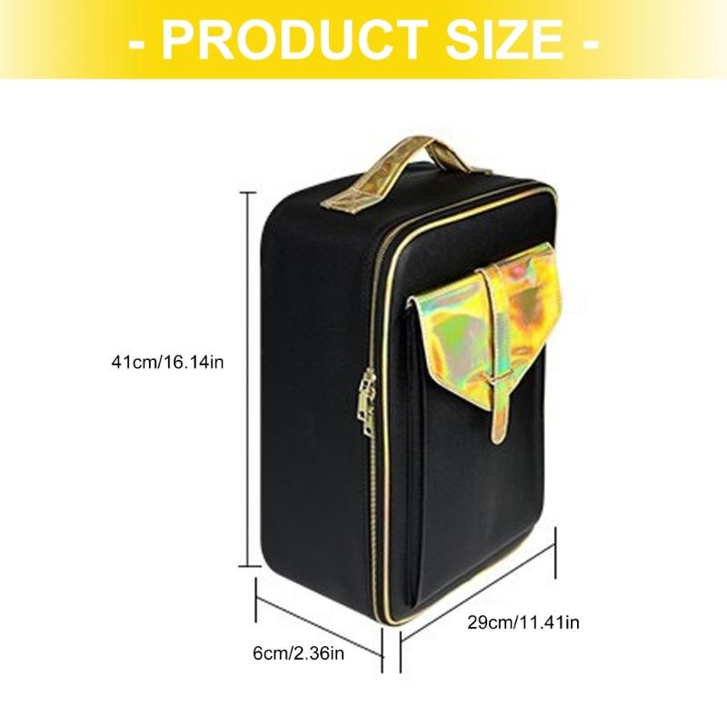 Large Capacity PU Leather Hairdressing Tool Organizer Carry Case for Salon Essentials and Travel Use