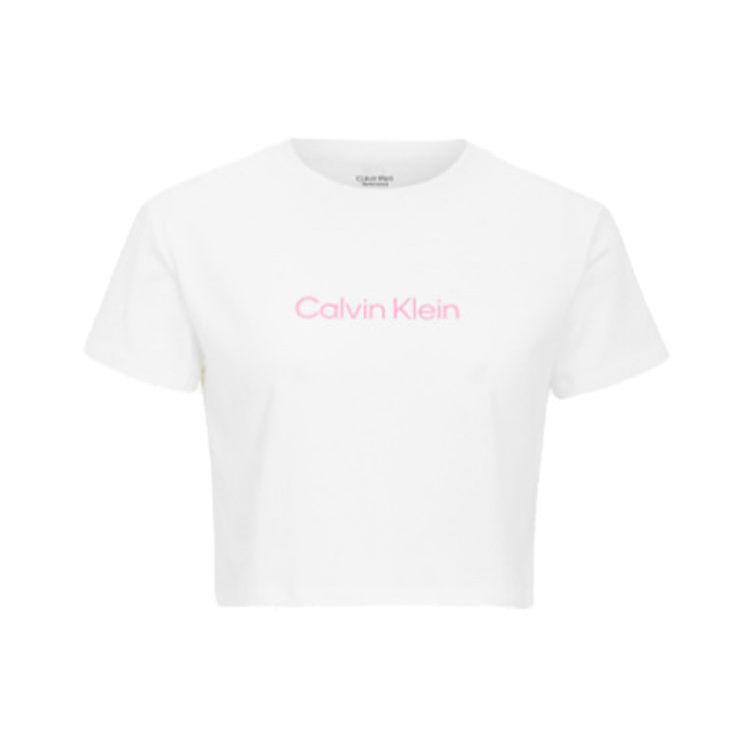 Calvin Klein SS22 Logo Printed Short Sleeve T-Shirt Women tops White 4WS2K164-110