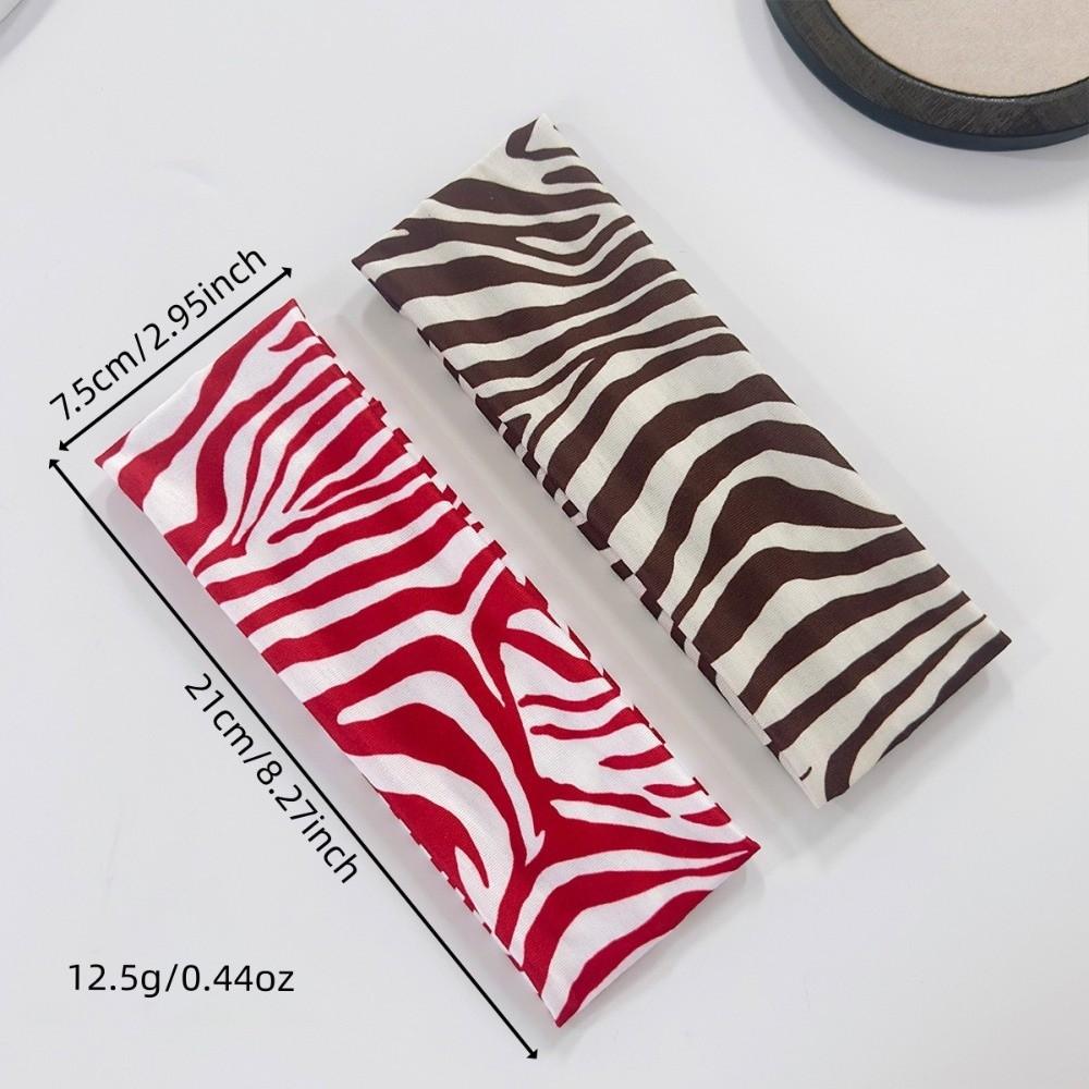 Fascia per Capelli Zebrata a Tesa Larga Alta Elasticità Fascia per Yoga Nuova Fascia a Tesa Larga Sportiva