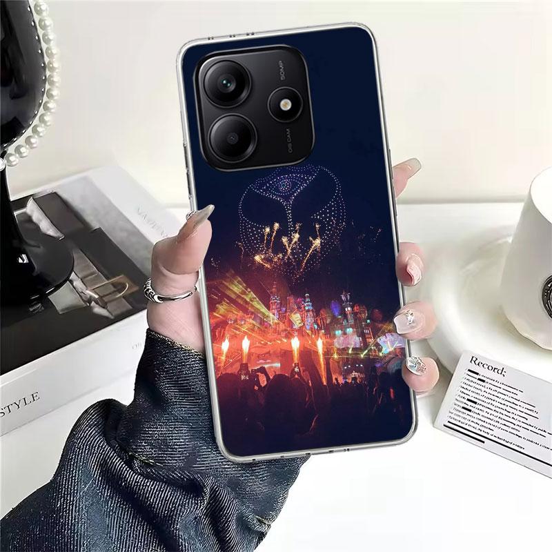

Music Festival Tomorrowlands Soft Phone Case For Xiaomi Redmi Note 15 14 14S 13 12 Pro Plus 12S 11 11S 11E 10 10S 11T 5G Fundas Redmi Note 11E Pro