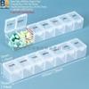 7-Day Round Petal Pill Box: Compact 7-Grid Medicine Organizer for Travel