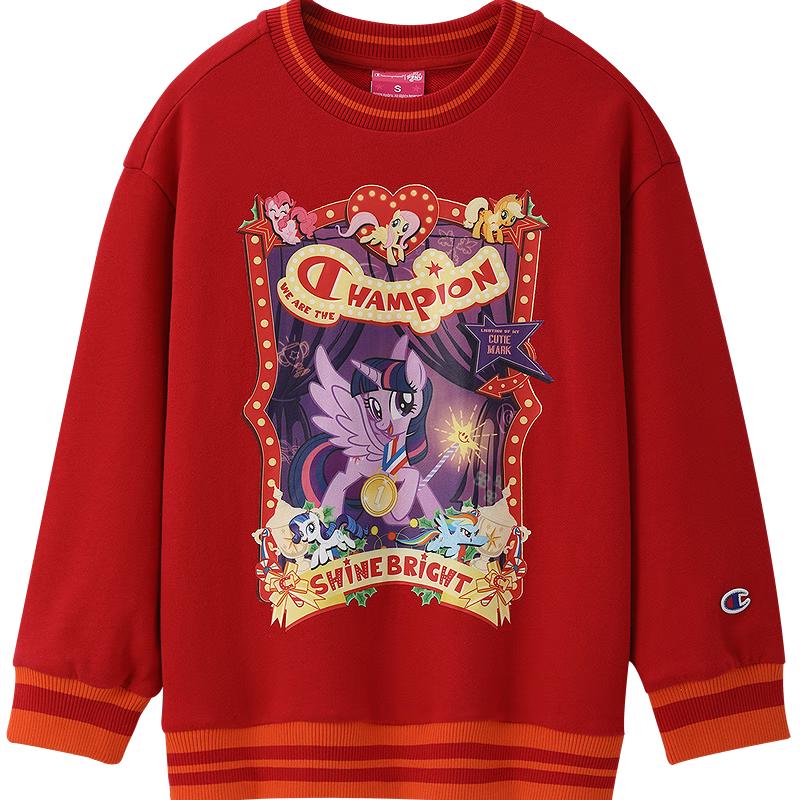 Champion My Little Pony Red Girls  Round Neck Sweatshirt XL