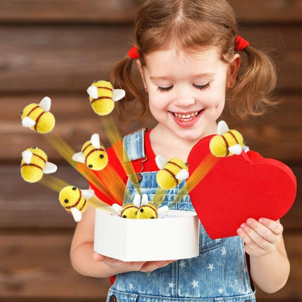 Party Wool Felt Nursery Baby Shower Costume Accessories Toys Craft Ornament Bumble Bees Plush Balls