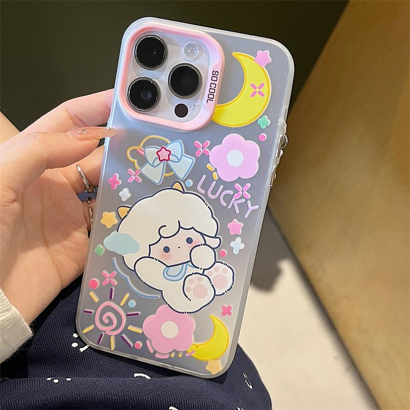 Zhitai Matowe Laserowe Etui na Telefon z Bransoletką dla iPhone 16Pro, 14, 13, 12 i Huawei Mate60