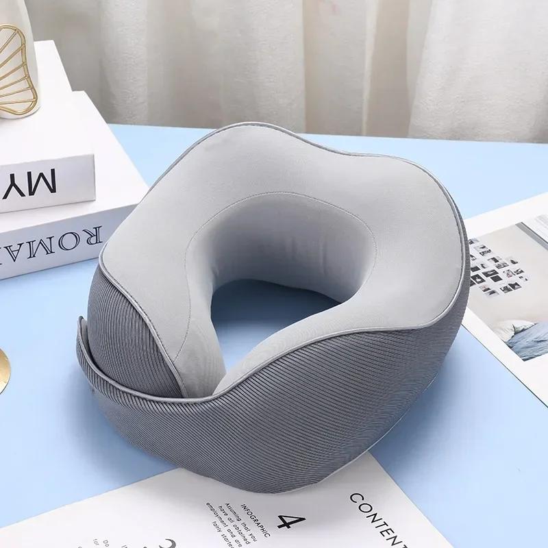 U-shaped Portable Neck Pillow Memory Foam for Office Travel Nap Cushion Soft and Comfortable Car Seat Home Decor