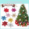 Iögonfallande 10 st Jul Stor Julstjärna Glitter Blomma Dekoration För Hem Och Fest