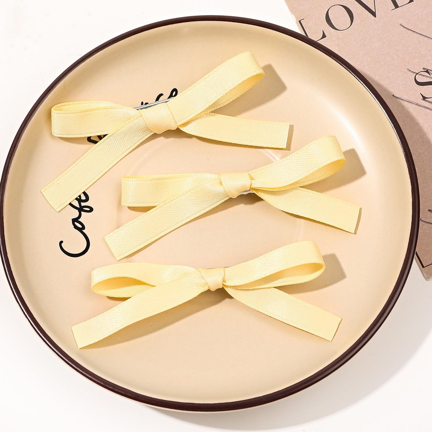 

3 шт./набір Заколки для волосся з бантом для жінок Модні шпильки Шпильки Головні убори Милі дівчата Заколка для волосся з бантом Жіночі аксесуари для волосся