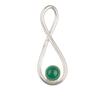 Green Onyx Cab Gemstone 925 Sterling Silver Jewelry Handmade Women Pendant 1.66" PP-20-17