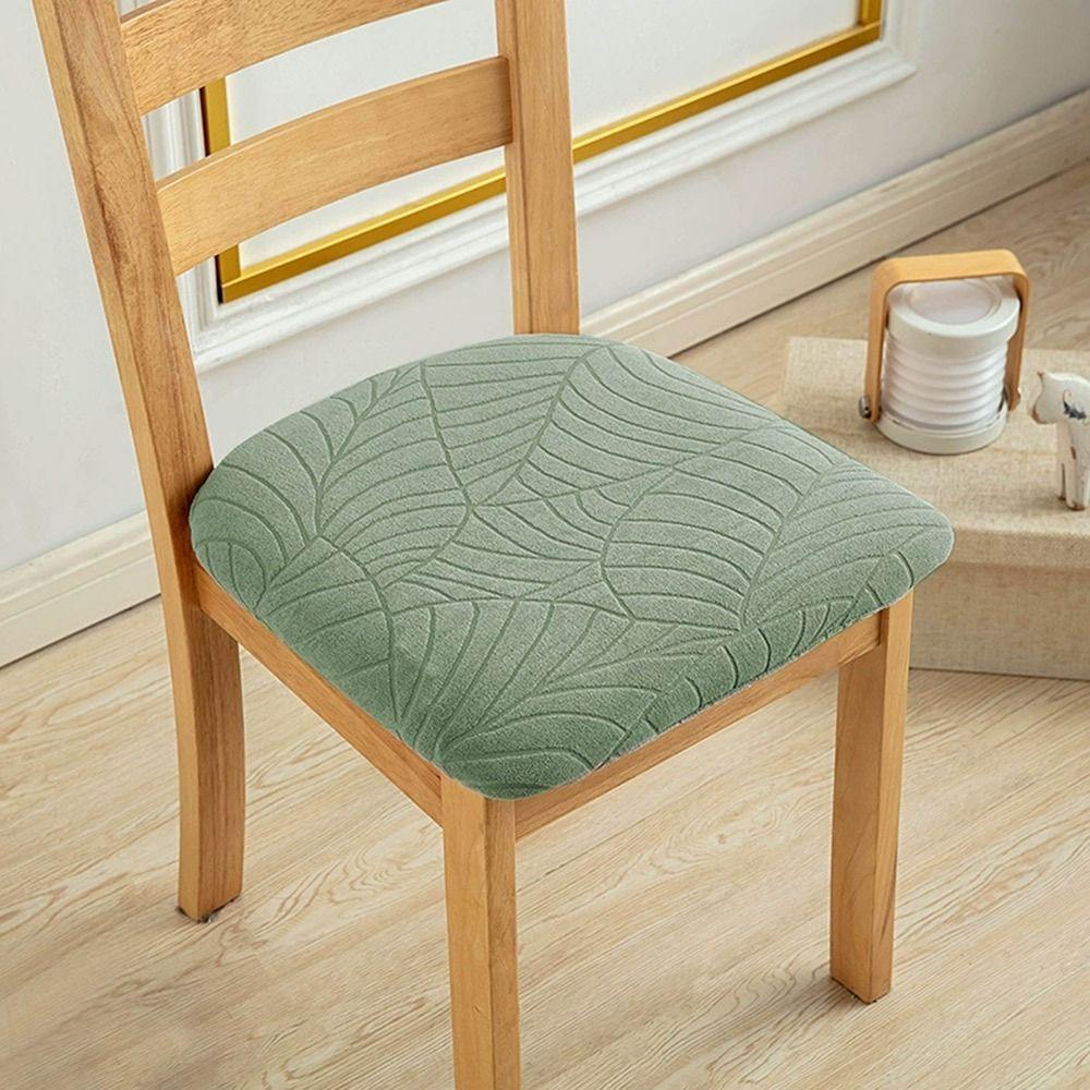 Waterproof Jacquard Chair Sleeve Washable Without Backrest Chair Protector Seat Cushion Covers