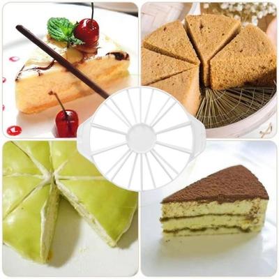 New Round Cake Divider Slicer 10/12 Slices 14/16 Slices Cake Dividing Baking Tool Kitchen