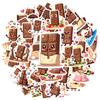 35pcs Chocolate Cookies Candy Sticker Waterproof Graffiti Computer Luggage Self Adhesive Personalized Stickers