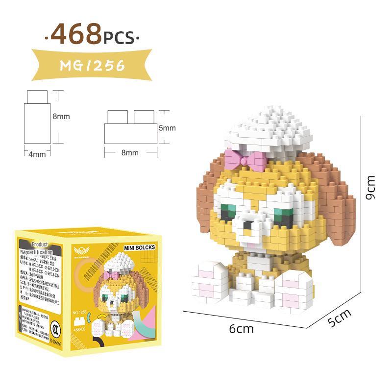 Figuras de Desenho Animado de Micro Partículas Compatíveis com LEGO - Brinquedo de Montagem Educacional para Crianças Caixa Surpresa Ornamentos