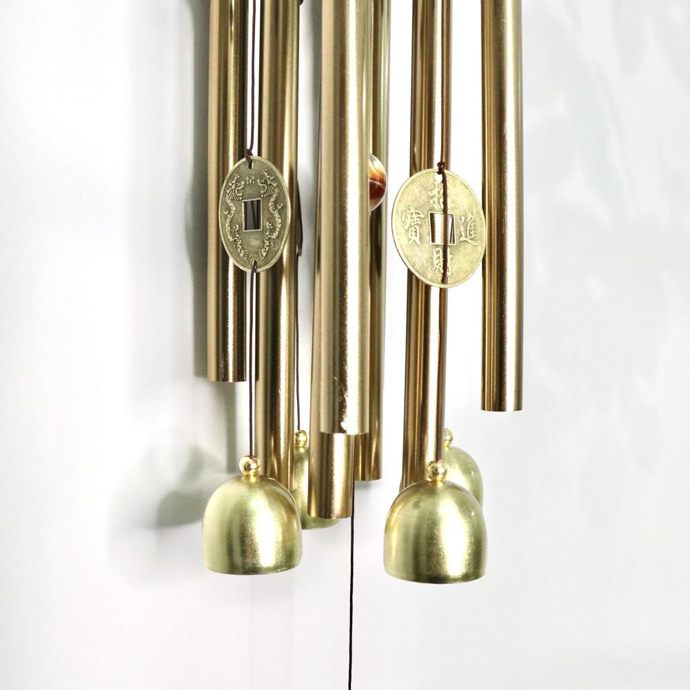 Aluminum Tube Wind Chime Wall Hanging Wind Chime Wind Bell Music Pendant Door Hanging Windchime Home Garden Decoration