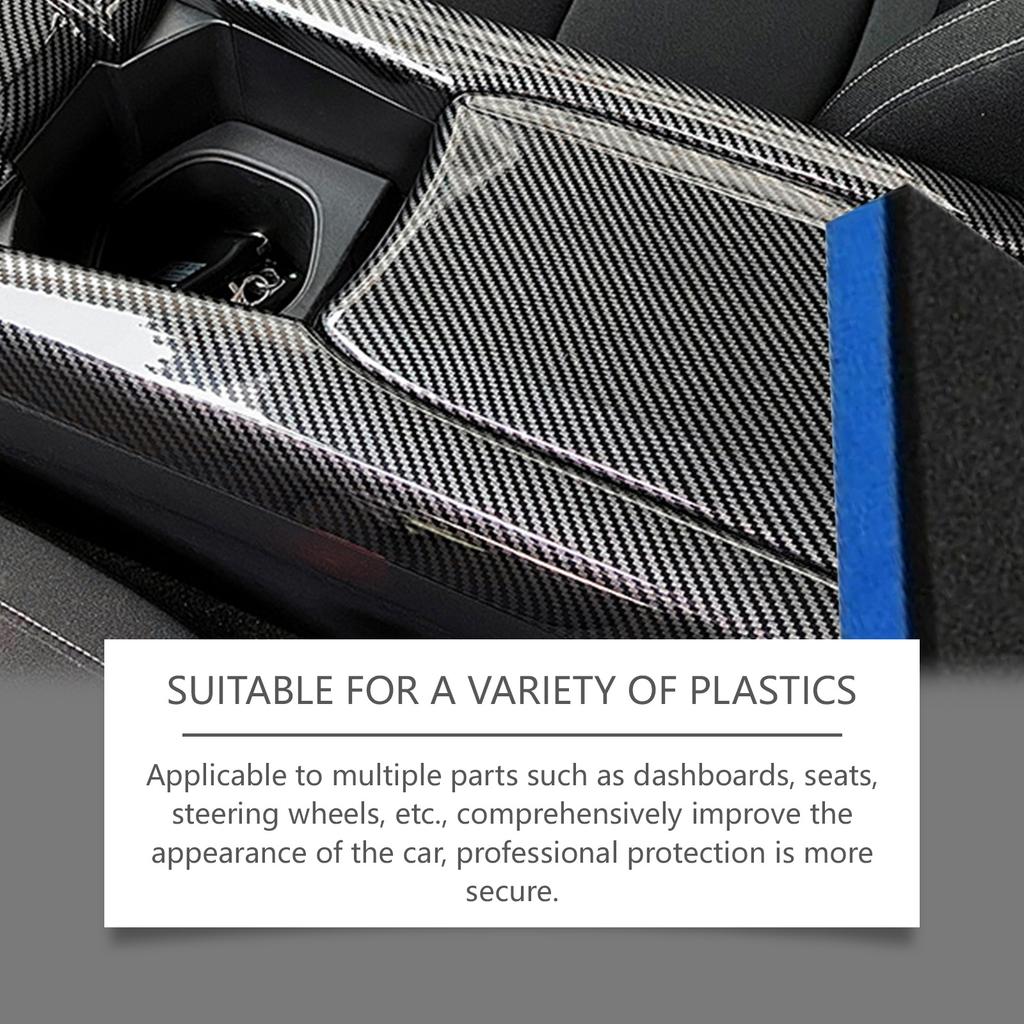 30ml Plastics Parts Crystal Coating Plastics Trim Restorer For Cars Maintenance Agent Car Plastics Restorer Sponge Waterproof