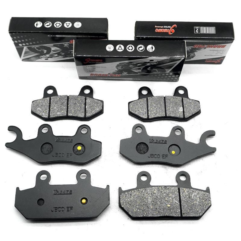 For SUZUKI AN400SA Burgman Skywave 400 Type S ABS 2009-2019 AN400ZA Skywave 400 AN Motorcycle Front Rear Brake Disc Pads Kit