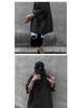 Men's Korean Retro Hong Kong Style Hooded Short-Sleeve Sweatshirt