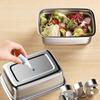 Leak-proof Lunch Box Microwaveable Food Storage Box Multipurpose Fresh-keeping Box  Camping